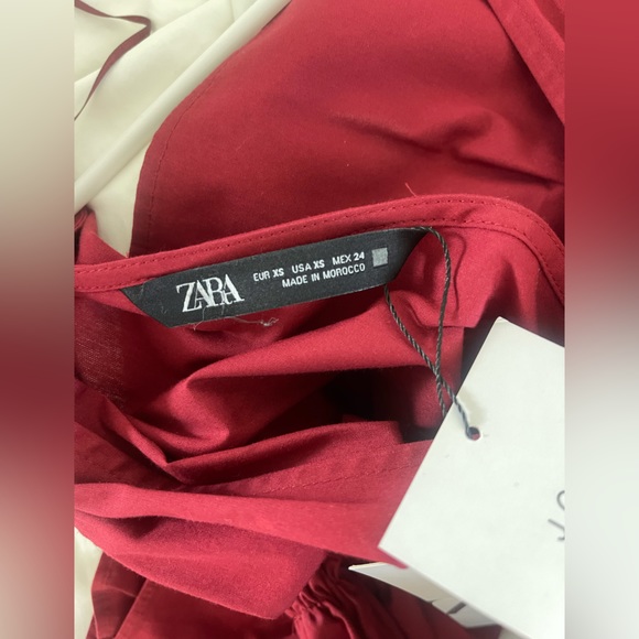 Zara Ruffled Poplin Top - Picture 4 of 4